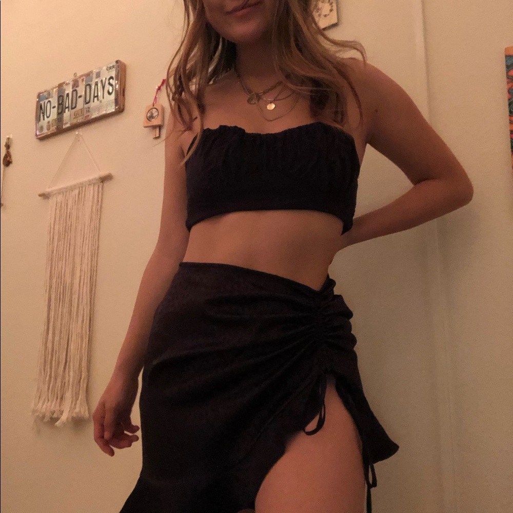 Leopard print skirt